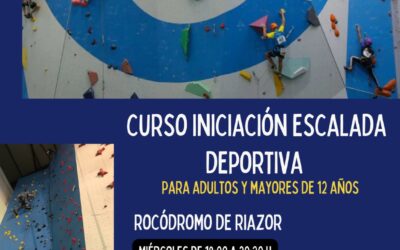 Cursos de escalada en el rocódromo de Riazor. Menores y adultos.