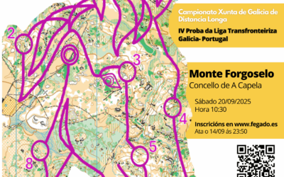 Nueva actividad de ORIENTACIÓN el próximo sábado 20 de septiembre en el Monte Forgoselo (A Capela)