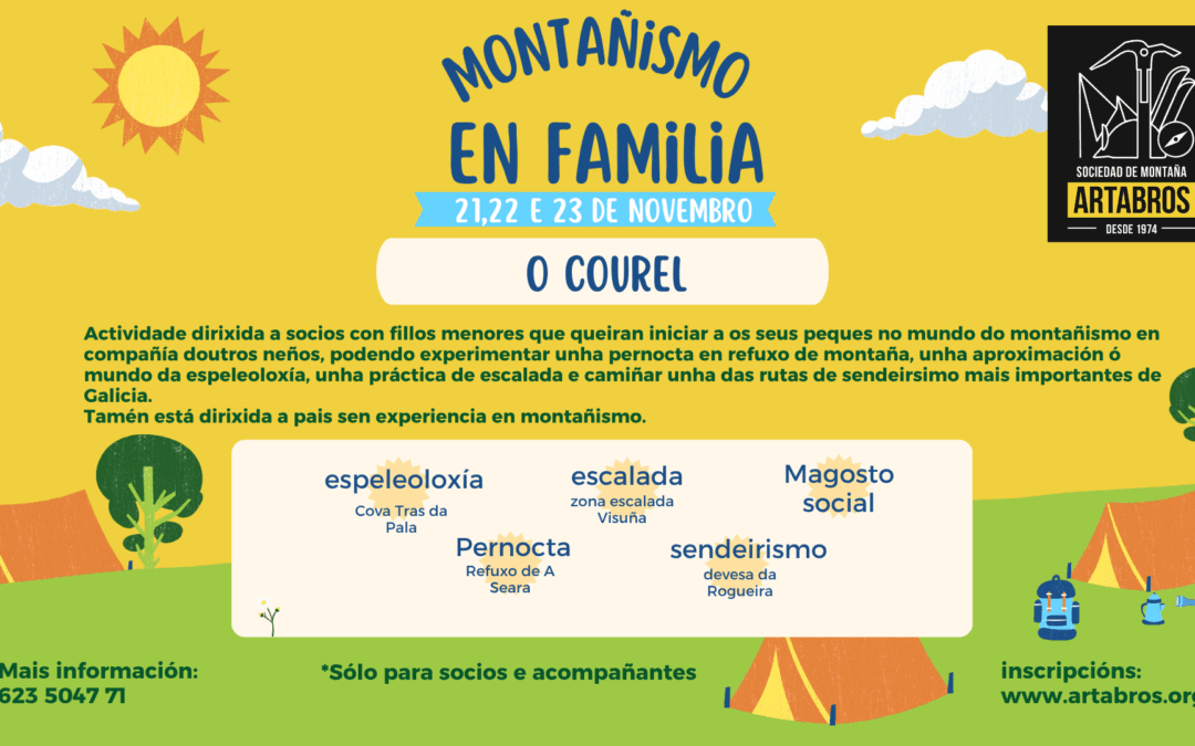 MONTAÑISMO EN FAMILIA – O COUREL – 21,22,23 de novembro