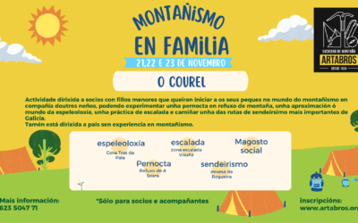 MONTAÑISMO EN FAMILIA – O COUREL – 21,22,23 de novembro